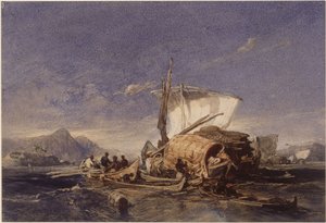 Båtar med svarta afrikaner i Guanabarabukten (Rio de Janeiro)