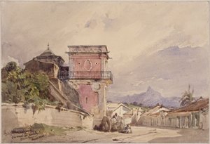 Fontän på Rua do Conde, Rio de Janeiro av Eduard Hildebrandt