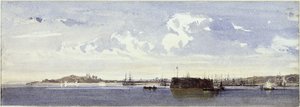 Panorama över Bahia av Eduard Hildebrandt