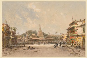Gata i Bombay av Eduard Hildebrandt