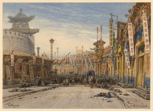 Gata i Peking av Eduard Hildebrandt