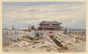 Södra porten i Canton av Eduard Hildebrandt