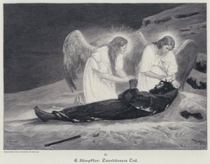 Tannhausers död (gravyr) av Eduard Kaempffer