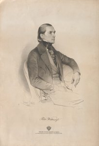 Porträtt av pianisten och kompositören Rudolf Heinrich Willmers 1821-1878, 1849.