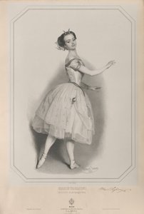 Porträtt av ballerinan Marie Taglioni 1804-1884 som Satanella, 1853.