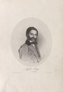 Porträtt av cellisten och kompositören Alfredo Piatti 1822-1901, 1858.