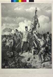 Prins Alexander av Hessen k. k. fältmarskalk löjtnant i slaget om Mincio vid Solferino den 24. juni 1859 av Eduard Kaiser