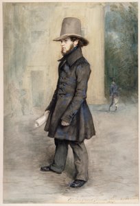 Tyska: Adolph von Menzel med Biedermeier-hatt
