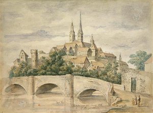 Utsikt över Fritzlar av Eduard Stiegel
