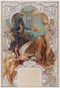 Conjurer (utkast till en väggmålning i Varieté Ronacher, Wien)