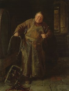 Det trasiga handtaget, 1900 av Eduard von Grutzner