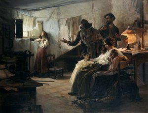 Anarkistens familj på dagen för dess avrättning av Eduardo Chicharro Aguera