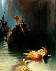 Legend of Sirens (olja på duk)