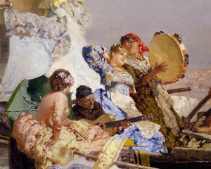 Den nya sången med ord och musik, av Edoardo Dalbono, detalj av Eduardo Dalbono