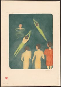 Pojkar som badar av Edvard Munch