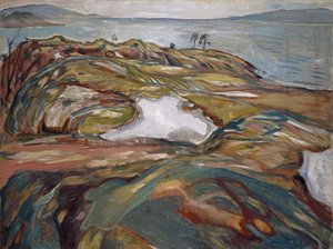 Kustlandskap, 1918 av Edvard Munch
