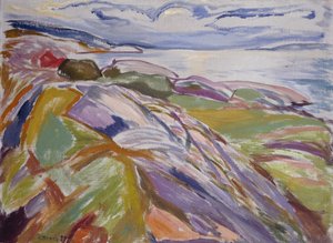 Kustlandskap, Hvitsten av Edvard Munch