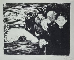 Death Throes av Edvard Munch