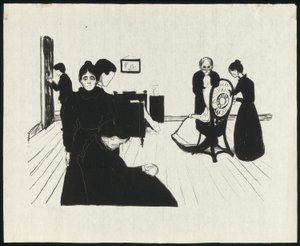 Döden i sjukrummet av Edvard Munch