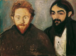 Målaren Paul Herrmann och läkaren Paul Contard av Edvard Munch