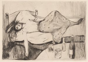 Dagen efter. 1894 av Edvard Munch