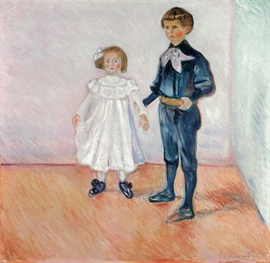 Erdmute och Hans-Herbert Esche, av Munch, Edvard (1863-1944). Olja på duk av Edvard Munch