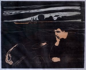 Kväll (Melankoli III) av Edvard Munch