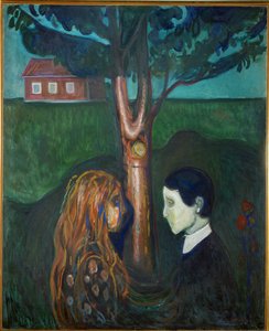 Öga i öga (olja på duk) av Edvard Munch
