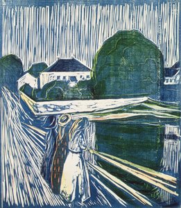 Flickor på en bro av Edvard Munch