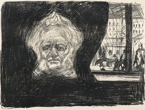 Henrik Ibsen på Café på Grand Hotel, 1902 av Edvard Munch