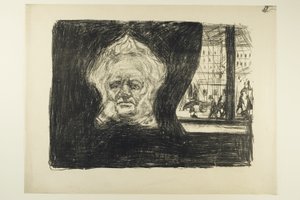 Henrik Ibsen på Grand Café av Edvard Munch