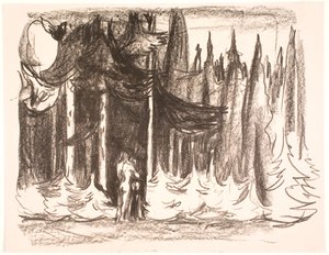 I skogen av Edvard Munch