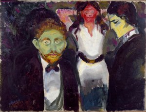 Svartsjukmålning av Edvard Munch (1863-1944) 1907 ca. Sol. 75x97,5 cm Oslo, Kommunala konstsamlingar Munchmuseet (Musee Munch) av Edvard Munch
