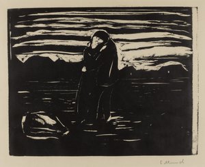 Kiss in the Field, 1905 av Edvard Munch