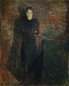 dam i svart av Edvard Munch