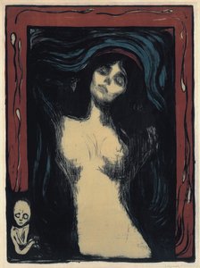 Madonna kärleksfull kvinna, 1895-1900 av Edvard Munch