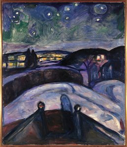 Norge, Oslo, Stjärnklar natt av Edvard Munch