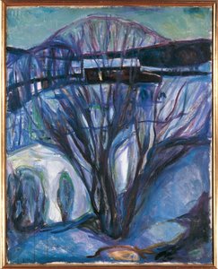 Norge, Oslo, Vinterlandskap, Ekely av Edvard Munch