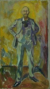 Porträtt av professor Daniel Jacobson av Edvard Munch