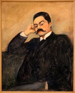 Porträtt av Thor Lutken (1863-1913) - Målning av Edvard Munch (1863-1944), olja på duk av Edvard Munch