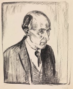 Porträtt av kompositören Frederick Delius 1862-1934, 1920. av Edvard Munch