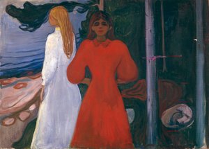 Röd och vit av Edvard Munch