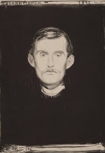 Självporträtt. 1895 av Edvard Munch