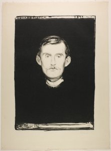 Självporträtt av Edvard Munch