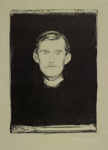 Självporträtt, 1895 av Edvard Munch