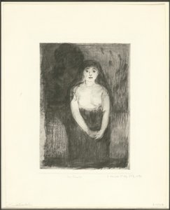 Studie av en modell av Edvard Munch