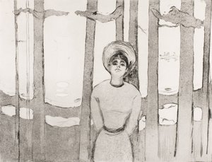 Sommarnatt, Rösten, 1894 av Edvard Munch