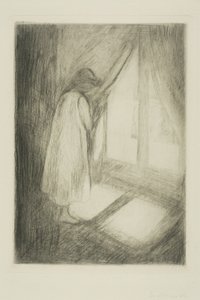 Flickan vid fönstret av Edvard Munch