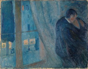 Kyssen, 1892. av Edvard Munch