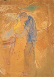 Kyssen, 1906-1907. av Edvard Munch
